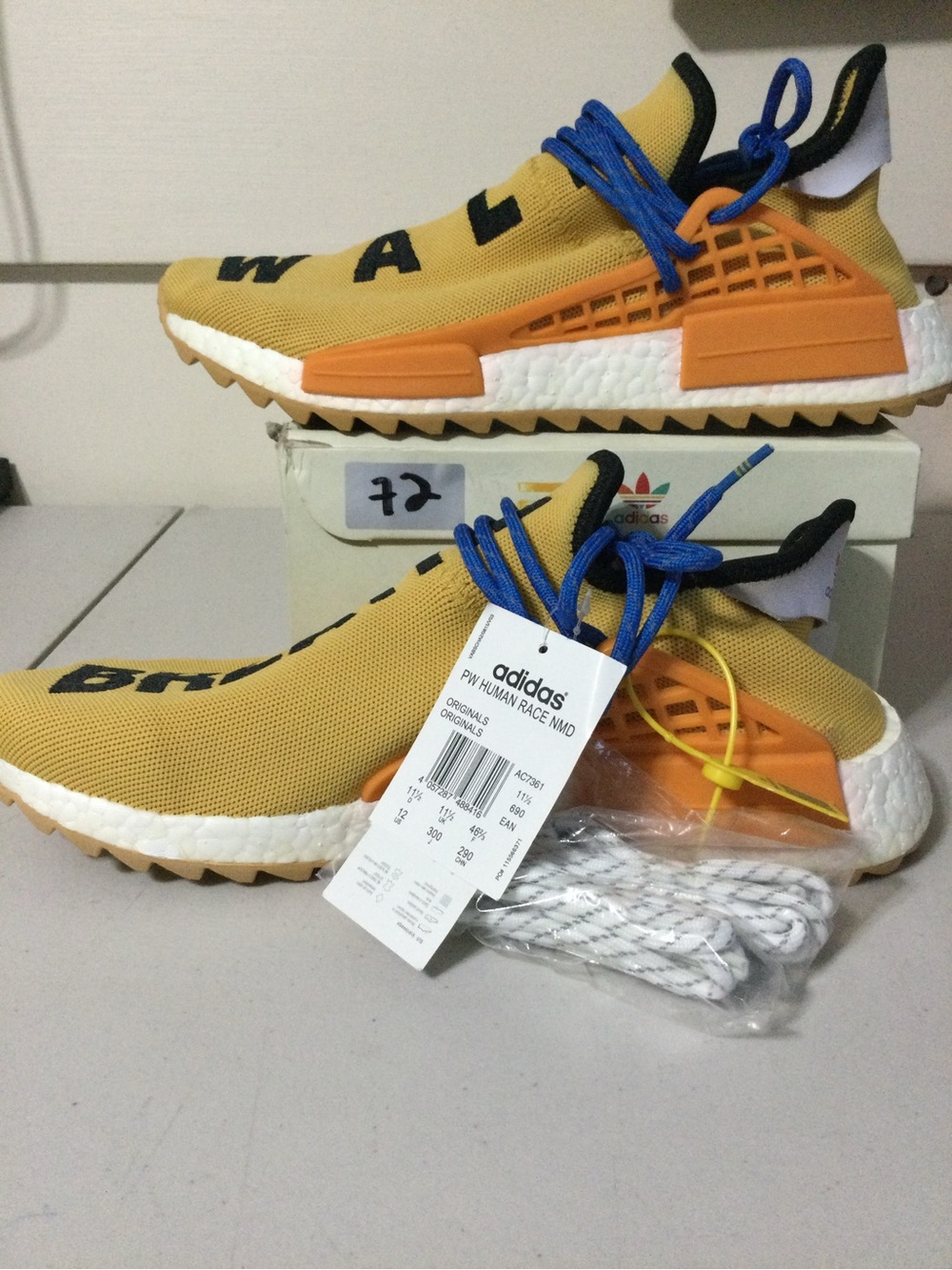 adidas PW Human Race NMD mensYellow Athletic Shoes - Picture 2 of 5